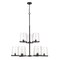 Z-Lite Callista 9 Light Chandelier, Matte Black & Clear 3032-9MB - alternate 3